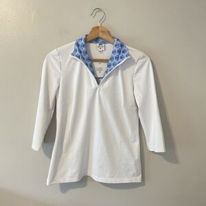 NWT Sailor Sailor 3/4 Britt Sleeve Shell Seeker Nautical UPF Shirt Sz XS